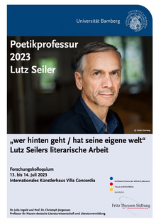 Bild zu »wer hinten geht / hat seine eigene welt« – Lutz Seilers literarische Arbeit (13./14.7.). Copyright: © Heike Steinweg